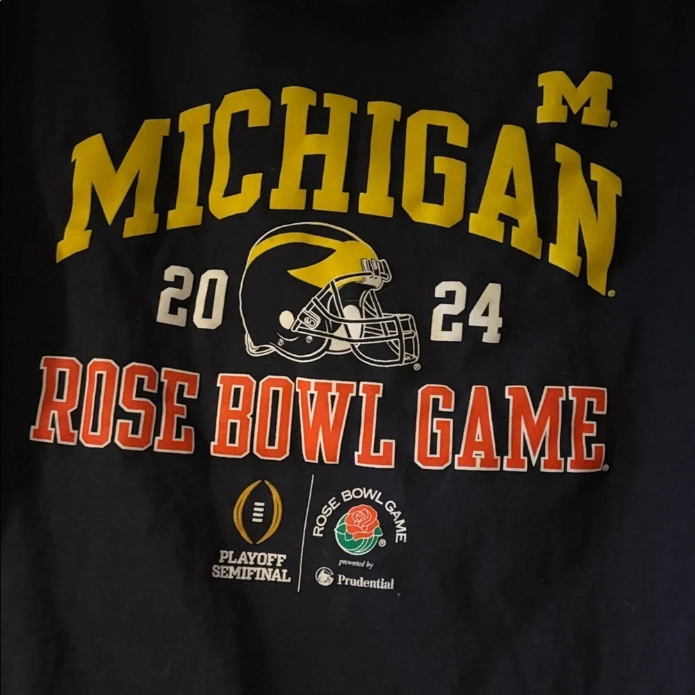 University of Michigan rose bowl 2024 game t shirt - Picture 4 of 6